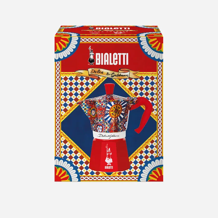 Bialetti Dolce&Gabbana Moka Express 6 Cup Sicilian Cart