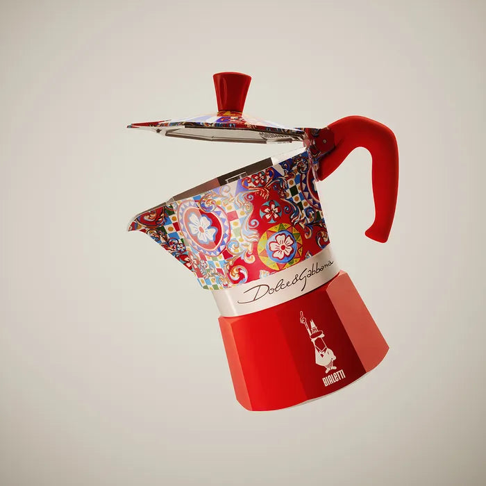 Bialetti Dolce&Gabbana Moka Express 6 Cup Sicilian Cart