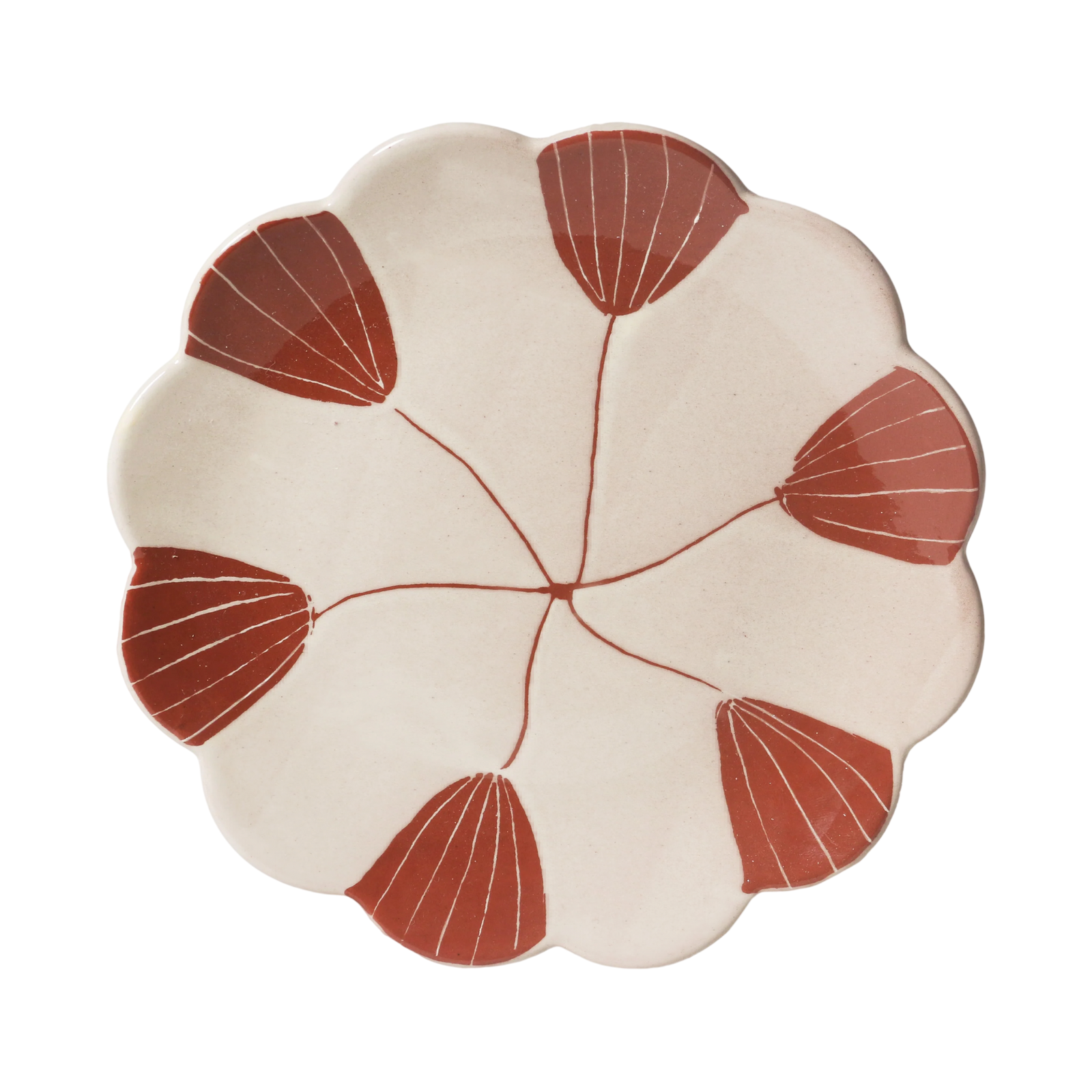 June's Daisy Plate in Fan Flower