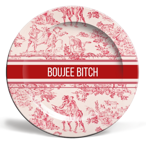 Plates 'BOUJEE BITCH' by Lilly Rose: 10 Inch