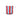 Mug - Cornflower Blue and Red Stripe