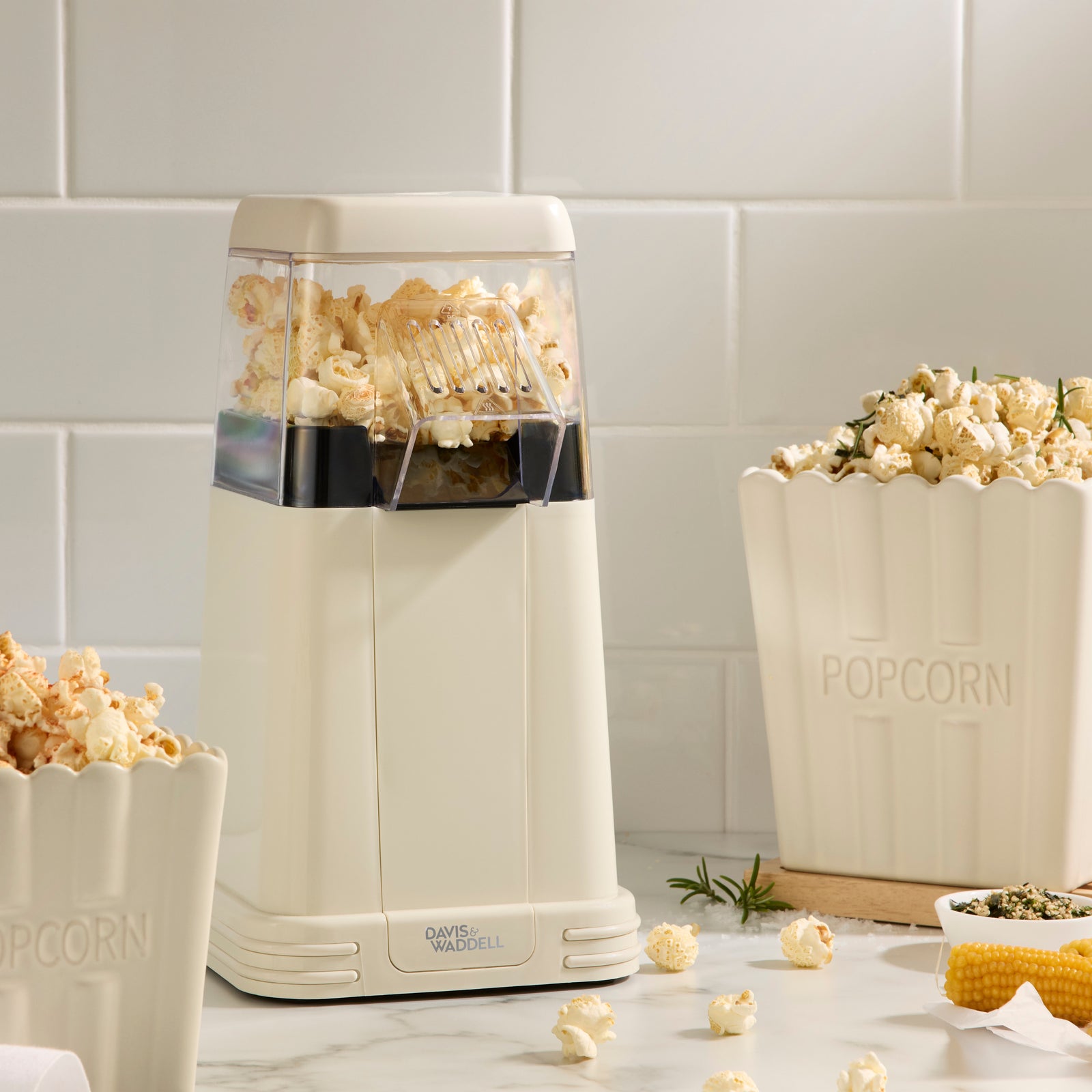 Peggy Small Stoneware Popcorn Bowls 2pcs Set