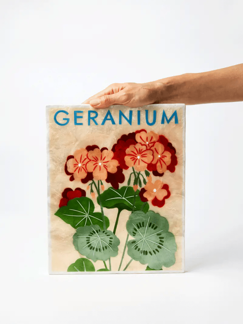 Market Wall Art Geranium