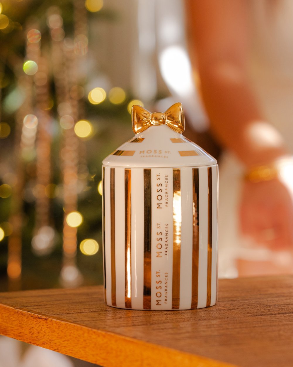 Fresh Biscotti & Amber | Moss St. Ceramic Candle 360g