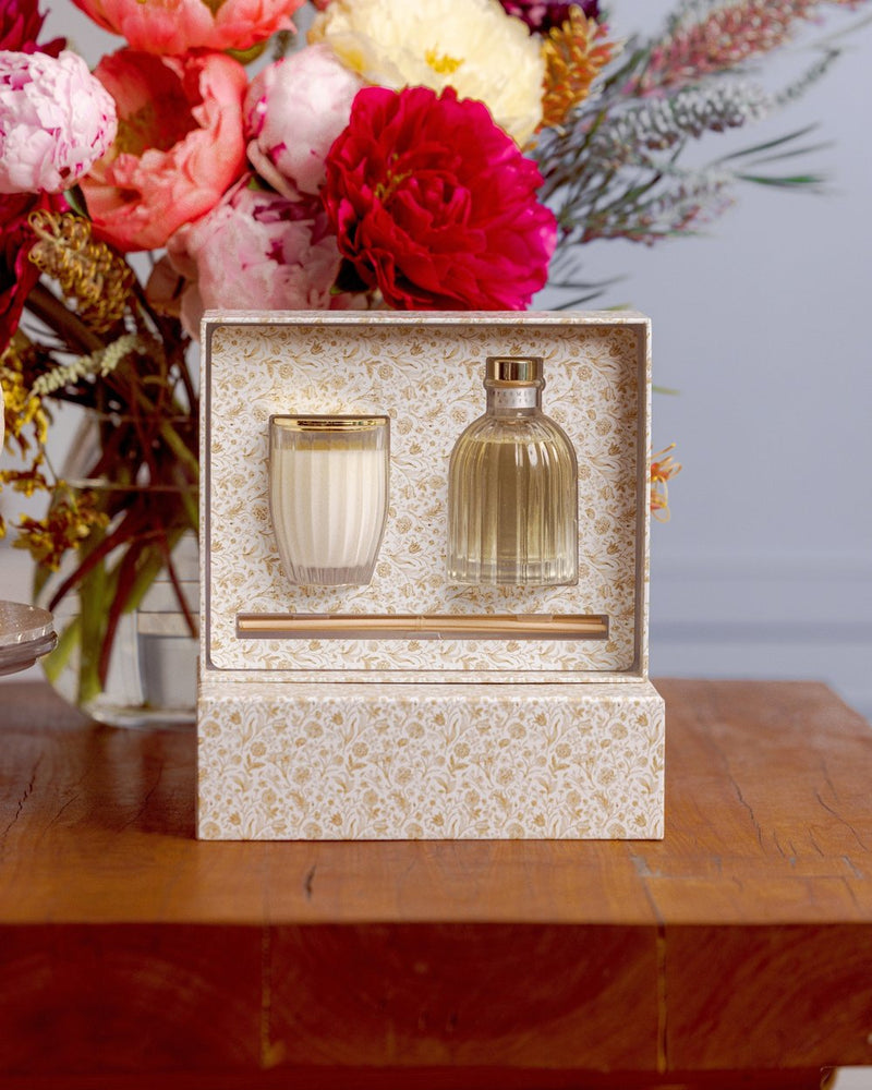 Gift Set - Mini Candle & Diffuser - Lemongrass & Lime