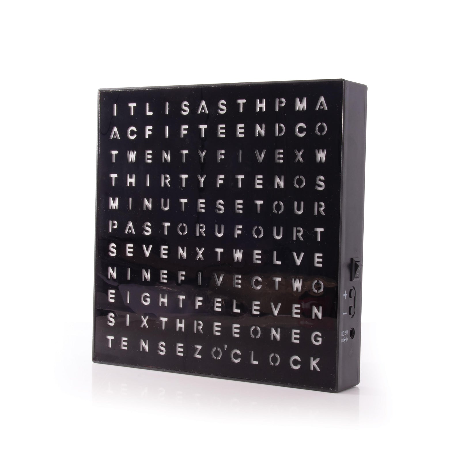 Maverick Word Clock Black