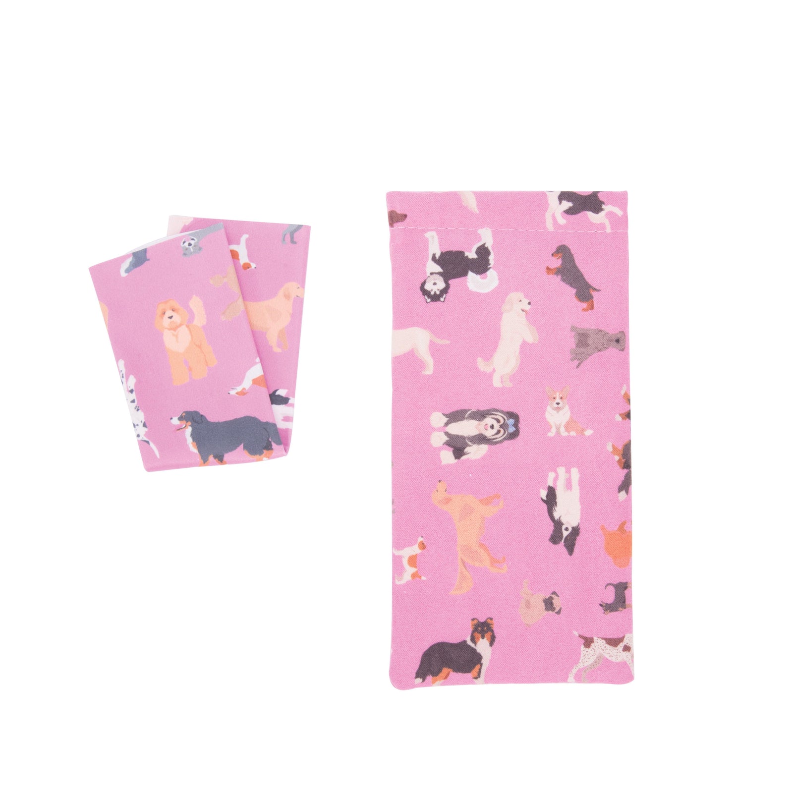 The Dog Collective Snap Shut Glasses Case & Cleaning Cloth Assorted