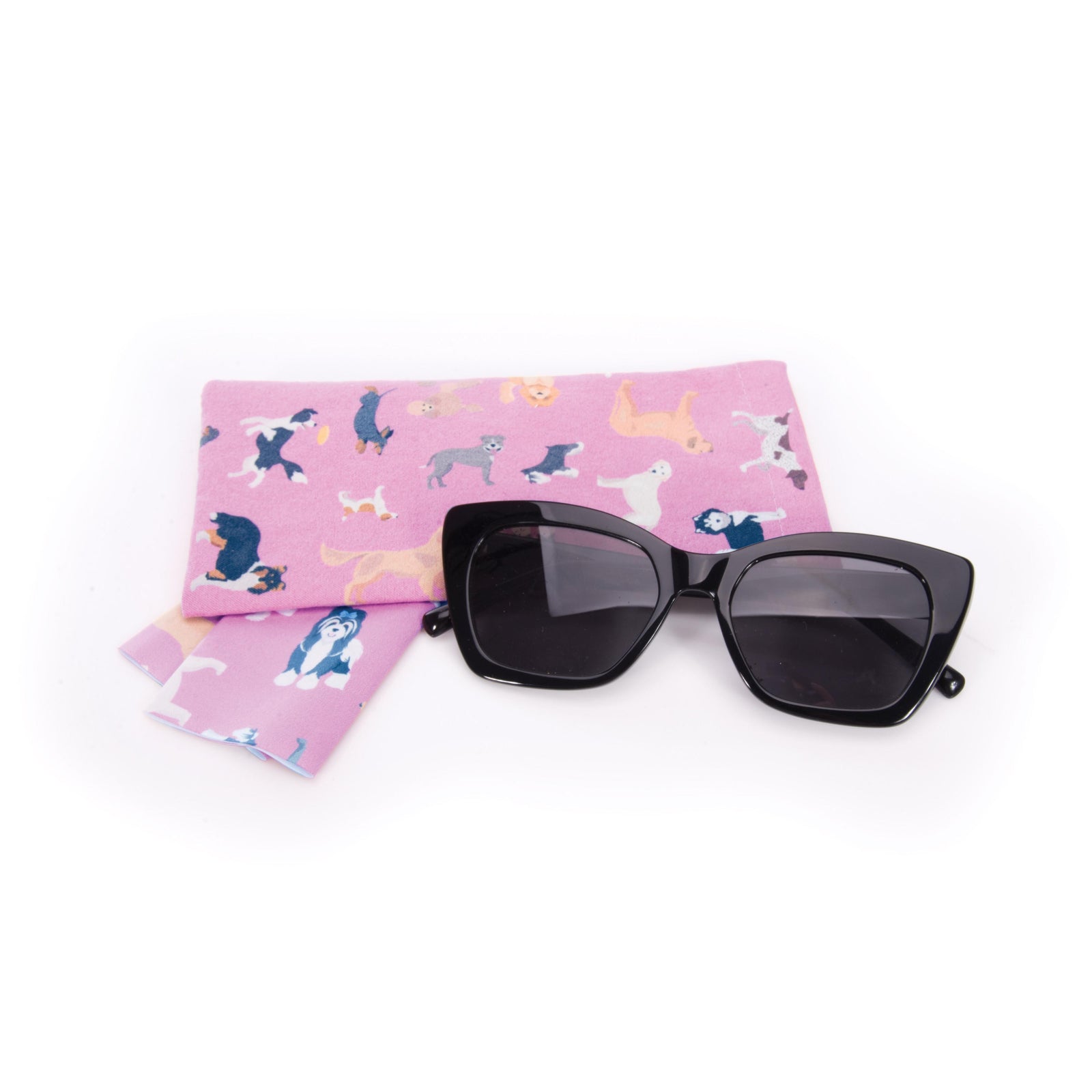 The Dog Collective Snap Shut Glasses Case & Cleaning Cloth Assorted