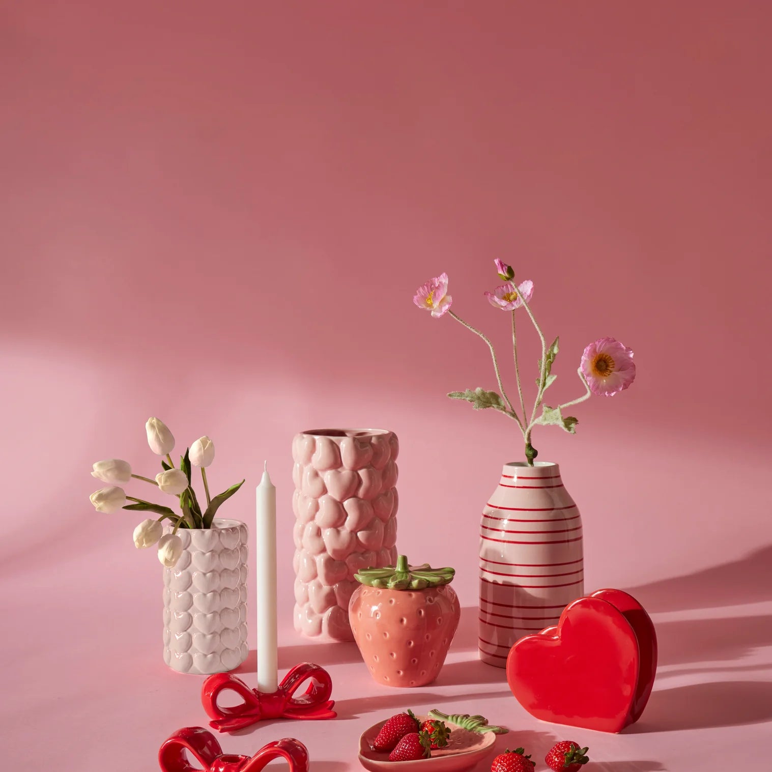 Sweetheart Vase Large - Pink