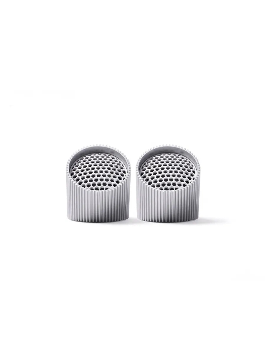 Ray-Set of Magnetic B/T Speakers - Raw Aluminium