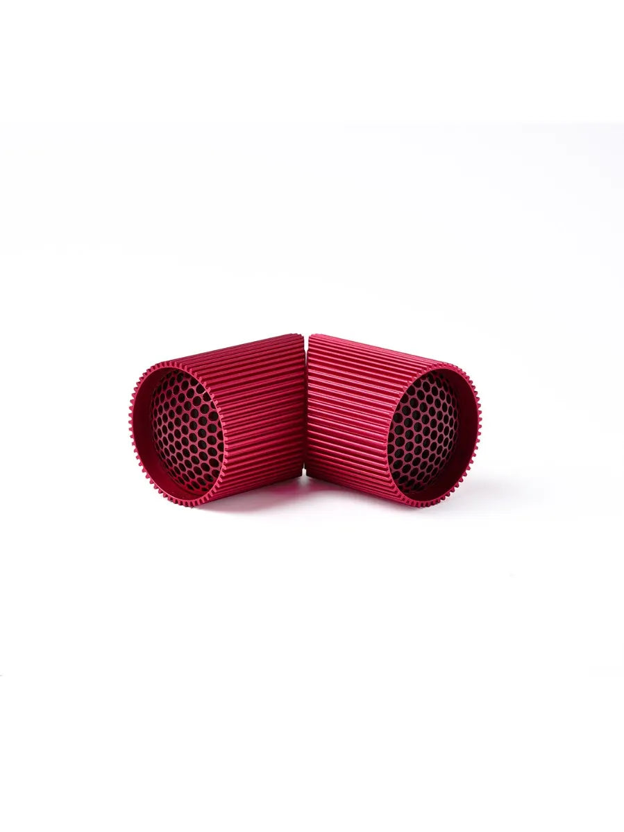 Ray-Set of Magnetic B/T Speakers - Dark Red