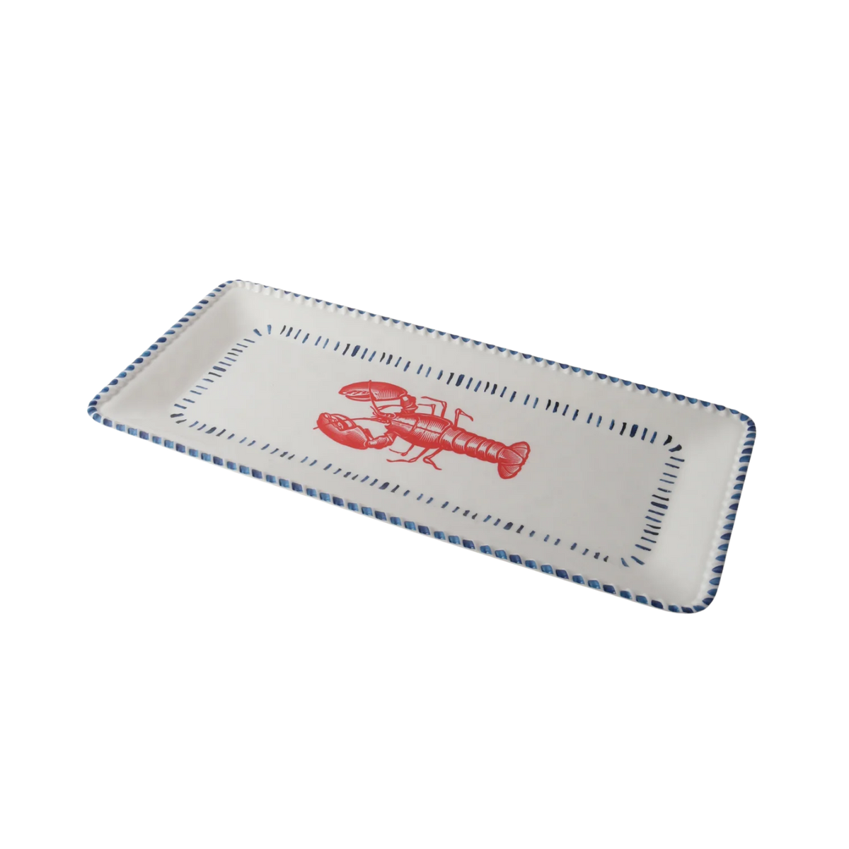 Melamine Nautical Lobster Rect Platter 43cm