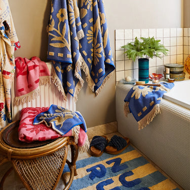 IRA NUDIE RUDIE BATH MAT - BLUE JEAN