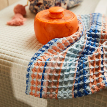KANTI WAFFLE FACE WASHER - ULTRAMARINE