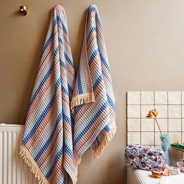 KANTI WAFFLE TOWEL - ULTRAMARINE