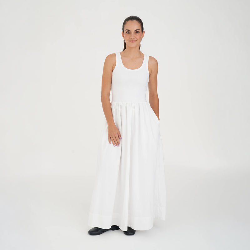 Monaco Maxi Dress White