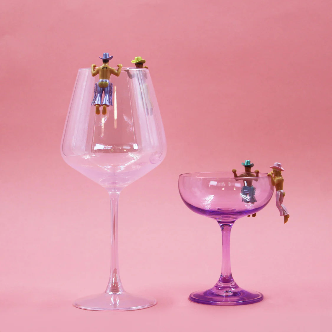 Disco Cowboy Drink Markers 4pcs Set