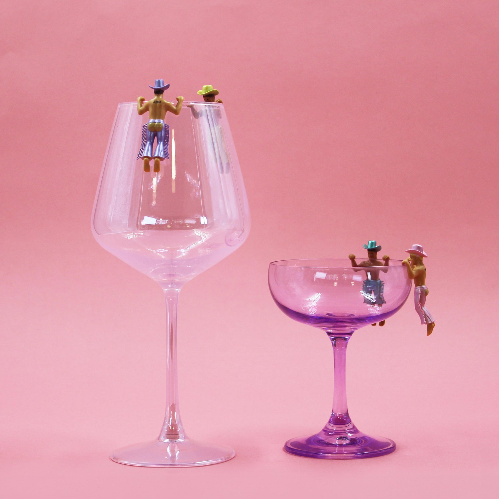 Disco Cowboy Drink Markers - Set of 4