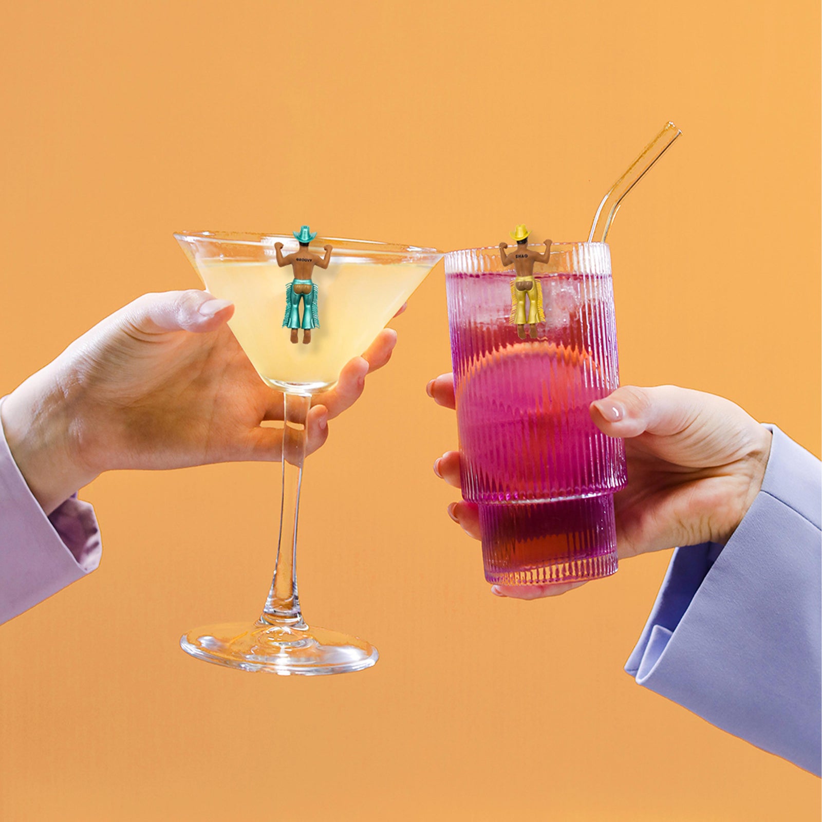 Disco Cowboy Drink Markers - Set of 4