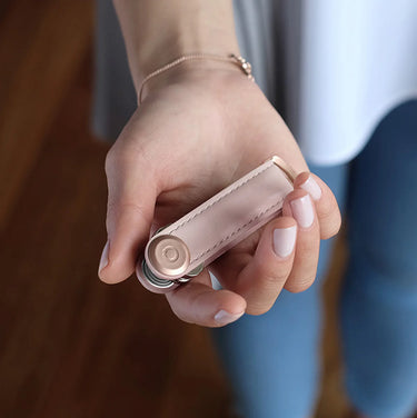 Key Organizer Leather - Blush with Blush Stitching