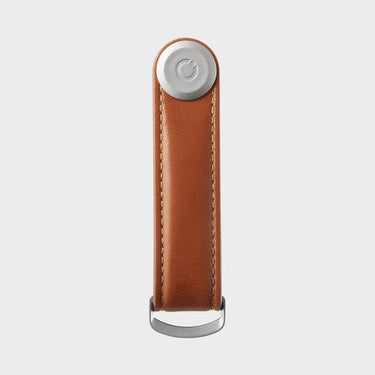 Key Organizer Leather - Cognac with Tan Stitching