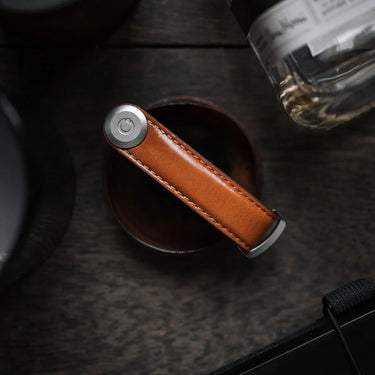 Key Organizer Leather - Cognac with Tan Stitching