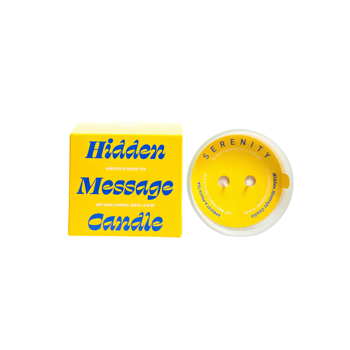 Hidden Message Candle - Apricot & Peach Tea