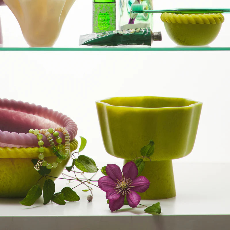 Joy Pedestal Bowl - Anise