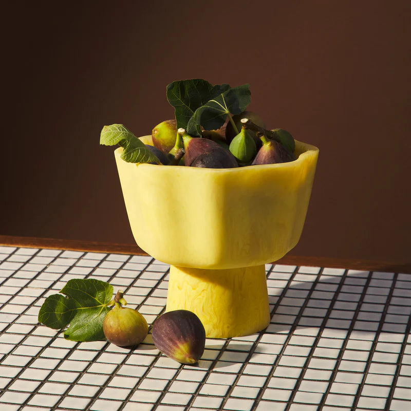 Joy Pedestal Bowl - Aspen Gold