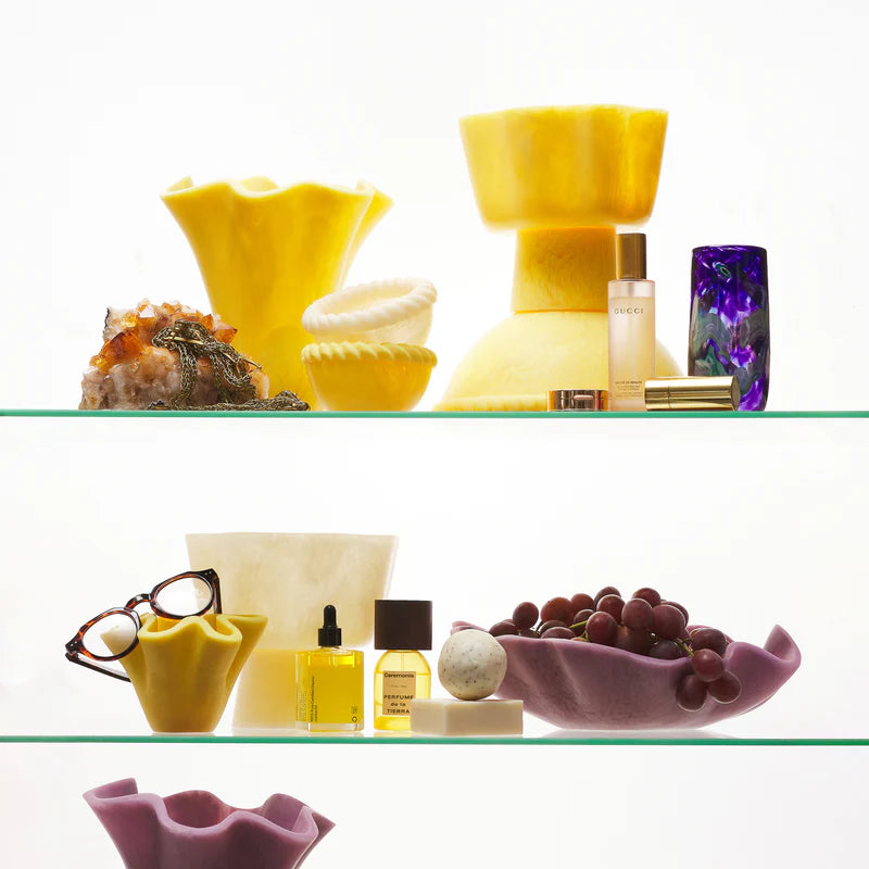 Joy Pedestal Bowl - Aspen Gold