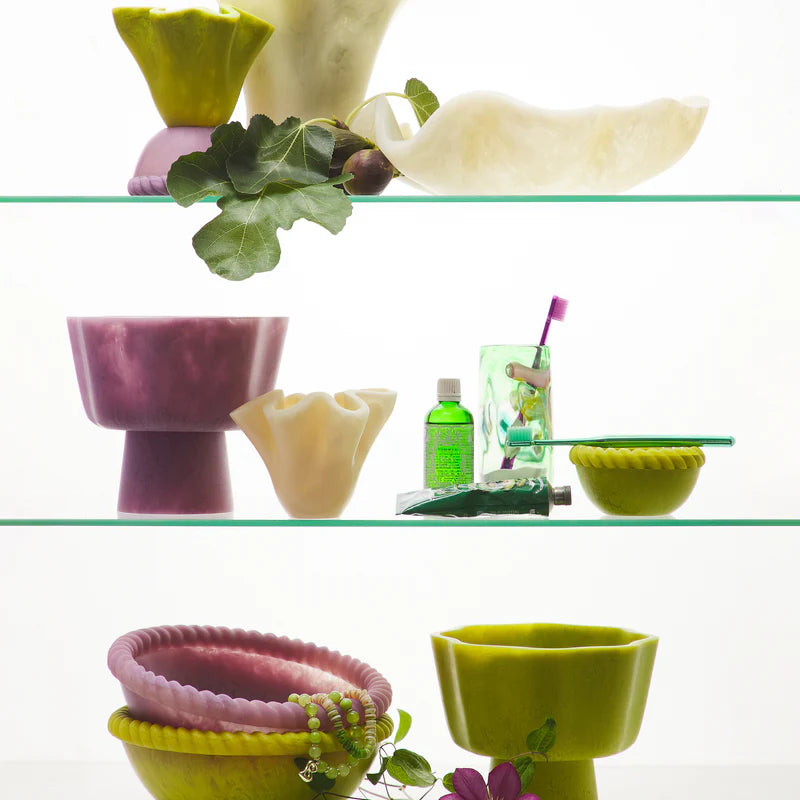 Joy Pedestal Bowl - Orchid