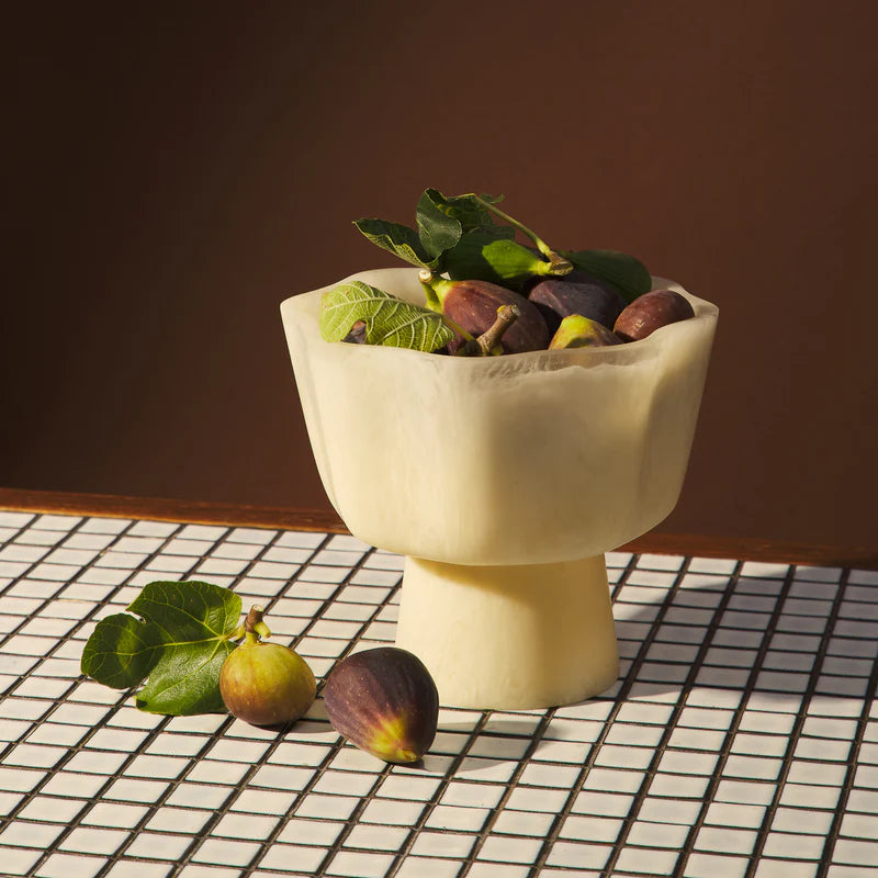 Joy Pedestal Bowl - Pearl