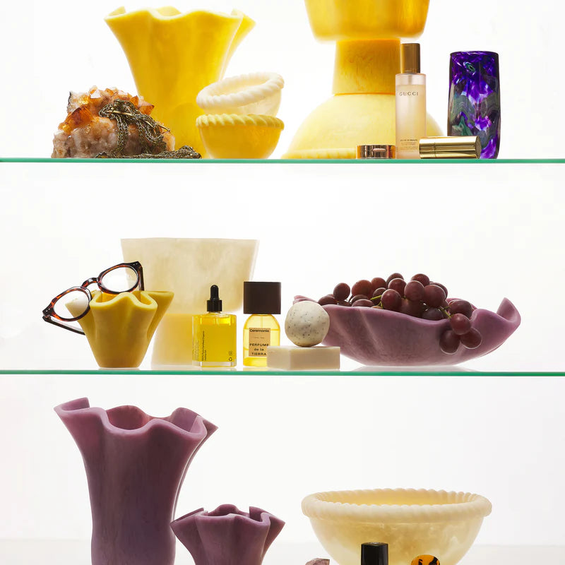 Joy Pedestal Bowl - Pearl
