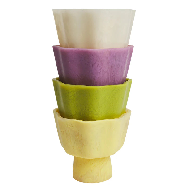 Joy Pedestal Bowl - Pearl