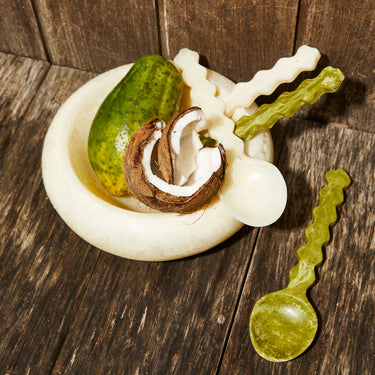 Gisele Salad Servers - Pearl