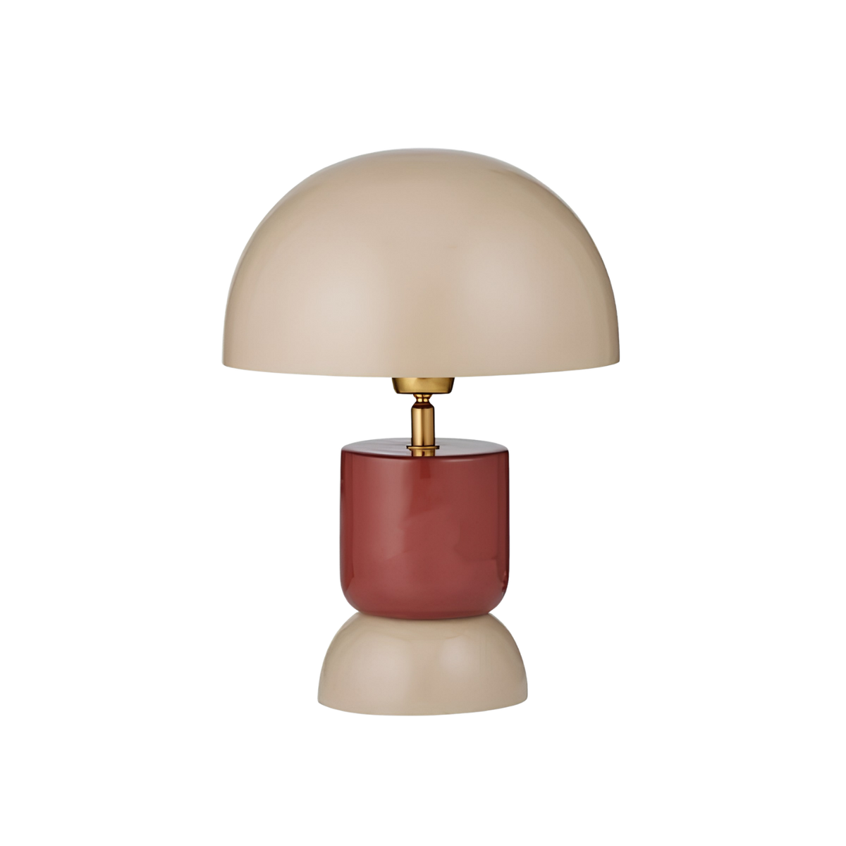 Rio Metal Lamp - Taupe/Russet