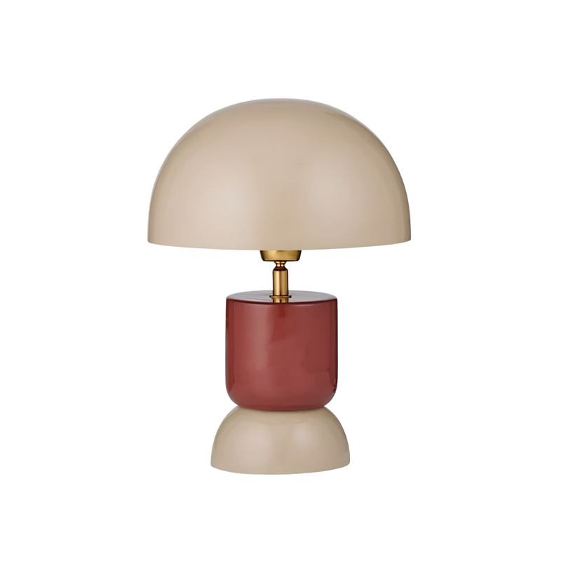 Rio Metal Lamp - Taupe/Russet