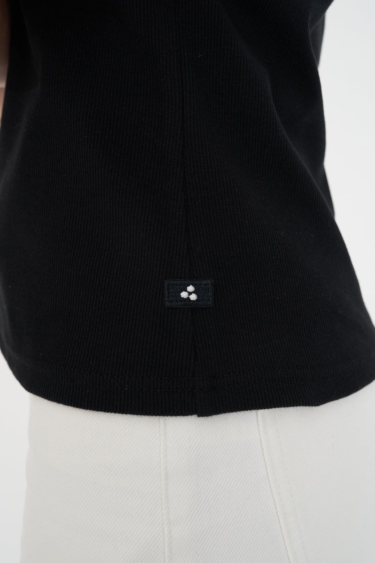 Slim Rib Tee/3ball - Black