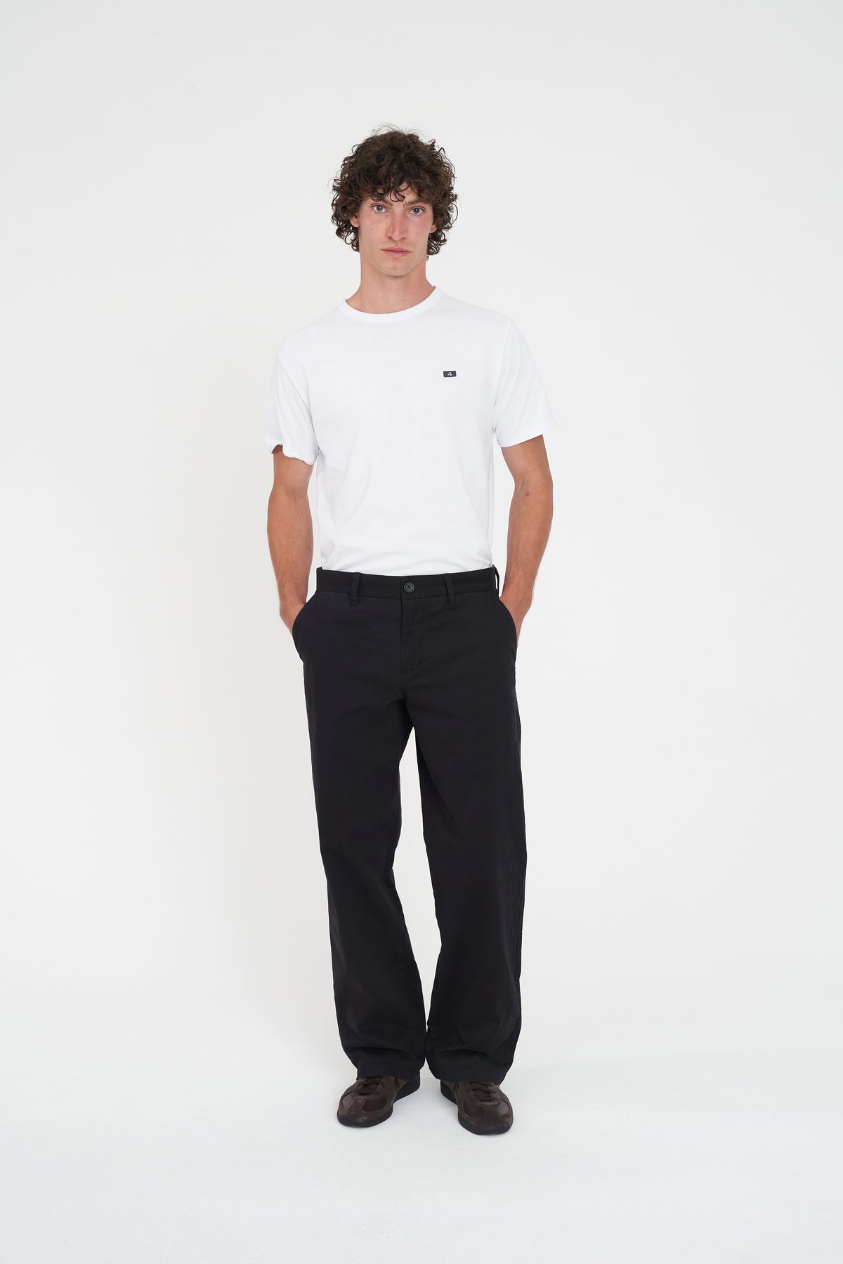 Wide Fit Chino Pant - Black