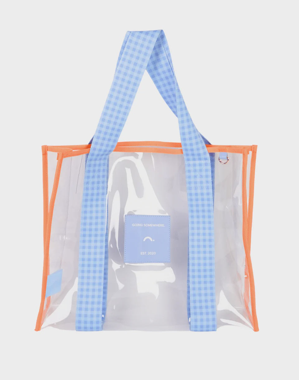 Blue &amp; Orange Cheeky Tote Bag