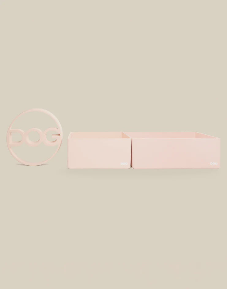 DOG Corner Bowl Set - Blush